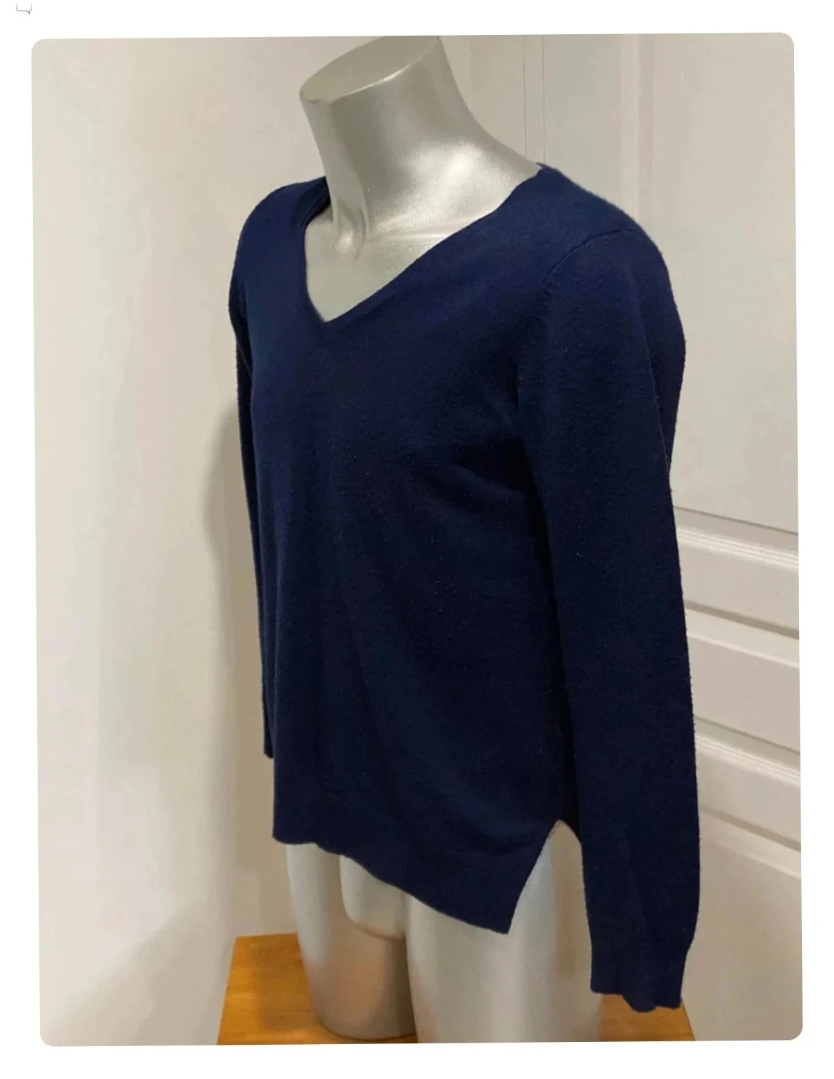 Jersey de cuello en V para hombre Tissaia Basics talla 42/44 azul marino – photo 2